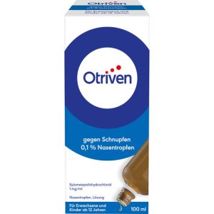 Otriven 0.1% Nasal Drops for Adults for Colds, 100 ml Solution