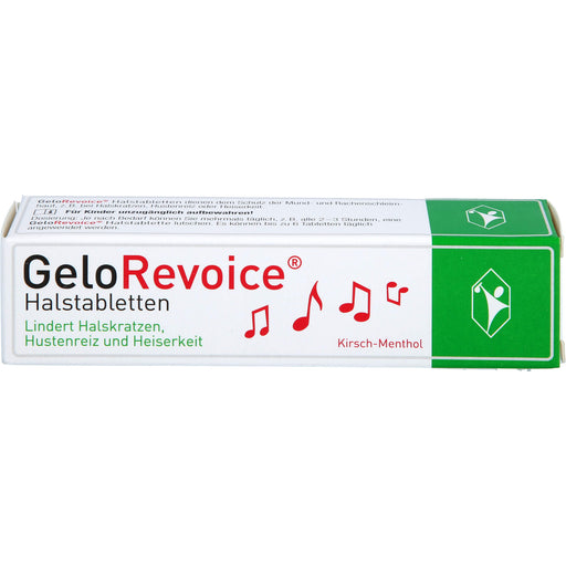 GeloRevoice Throat Lozenges Cherry Menthol, 20 pcs. Tablets