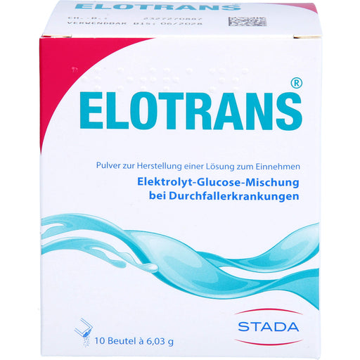 ELOTRANS Electrolyte-Glucose Mixture for Diarrhea, 10 Capsules Sachets