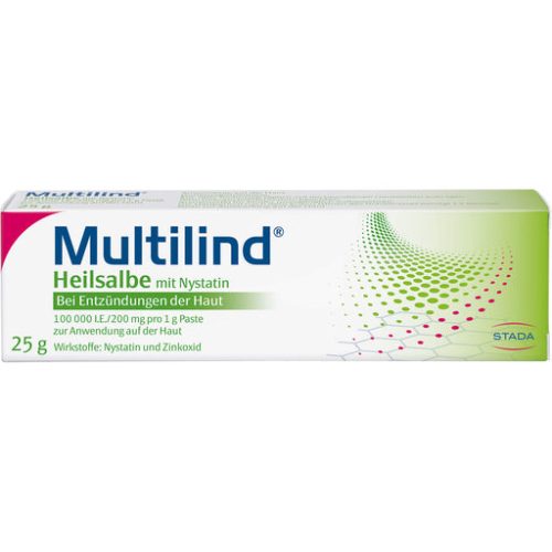 Multilind healing ointment with nystatin for skin inflammation, 25 g Cream