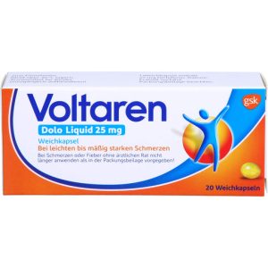 Voltaren Dolo Liquid 25 mg soft capsules, 20 capsules