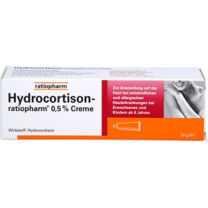 Hydrocortisone-ratiopharm 0.5% Cream, 30 g Cream