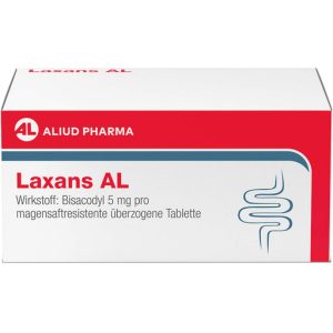 Laxans AL Coated Tablets, 100 Tablets