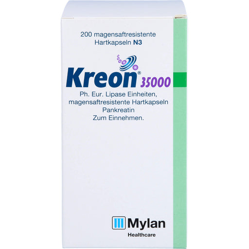 Kreon 35,000 Ph.Eur. Lipase Units, Gastro-Resistant Hard Capsules, 200 Capsules