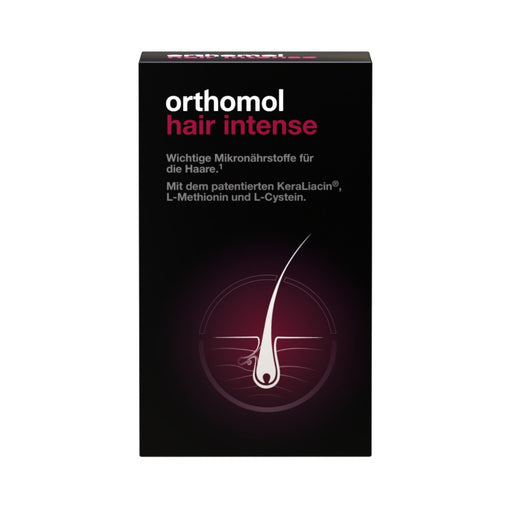 Orthomol Hair Intense - Micronutrients for beautiful hair - with biotin, copper, and zinc, 30 Daily Portions